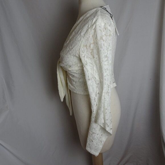 Olivaceous Women Lace Top Size L - Picture 4 of 11